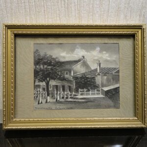 Encre et gouache Montmartre le Lapin agile