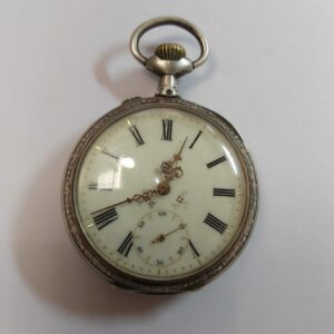 Montre gousset à remontoir argent