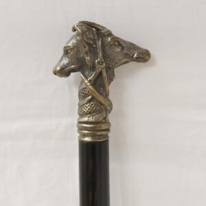 Canne de chasseur pommeau double tête