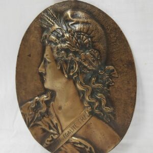 La République, médaillon ovale en bronze