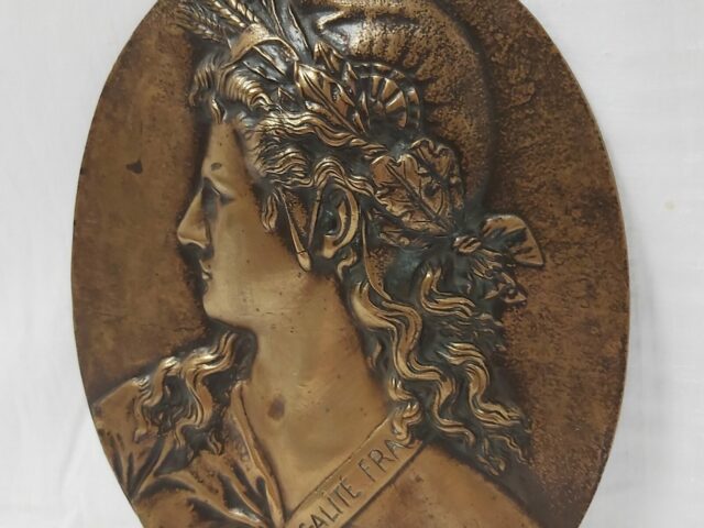 La République, médaillon ovale en bronze