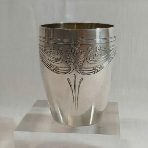 Timbale Art Nouveau argent