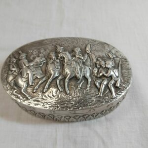 Boite ovale argent 800 Allemagne