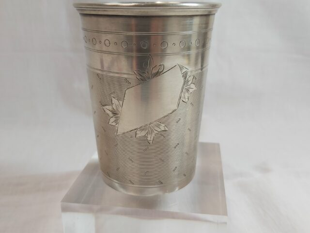 Timbale conique argent poinçon minerve