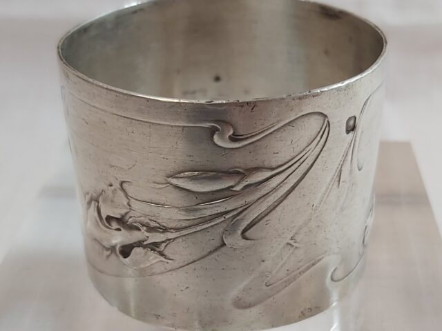 Rond de serviette argent Iris