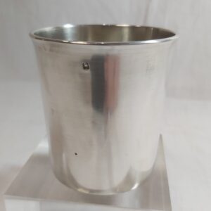 Timbale droite unie argent