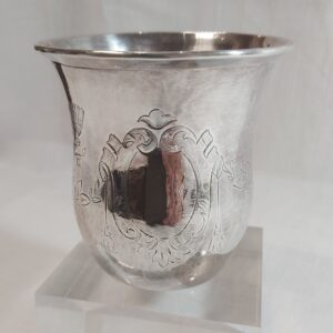 Timbale pelote évasée argent