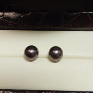 Boucles d'oreille perles de Tahiti 7,5 mm