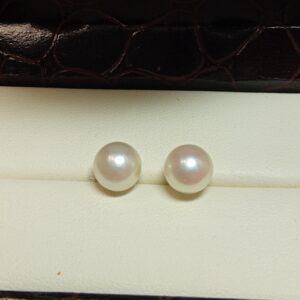 Boucles d'oreille perles de culture 8 mm