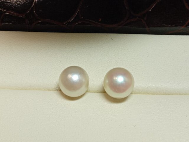 Boucles d&rsquo;oreille perles de culture 8 mm