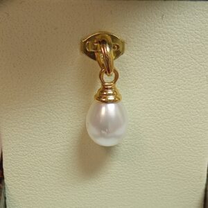 Pendentif perle de culture poire 8,5 mm
