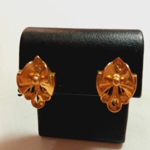 Boucles d'oreille 1950 or rose 18 carats