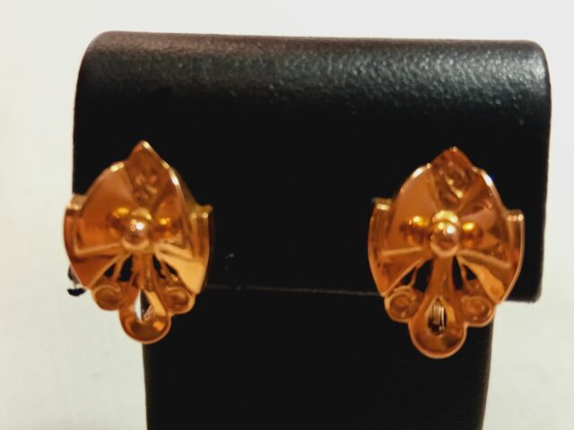 Boucles d&rsquo;oreille 1950 or rose 18 carats