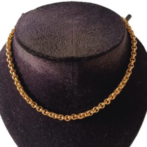 Collier maille jaseron or 18 carats