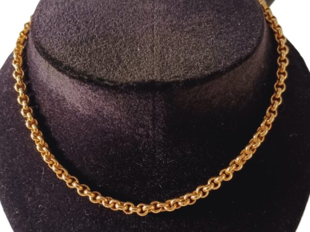 Collier maille jaseron or 18 carats